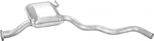 Ford kipufogó közép W18523 alumínium (scorpio 2.4i 88-92)