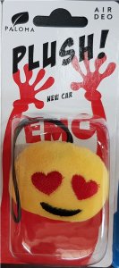 Illatosító emo face plush - new car