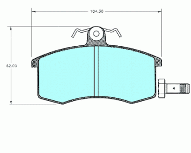 SA FÉKBETÉT 05P288  (WVA21170 A1170)