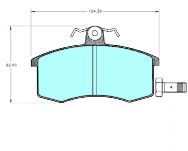 SAMARA FÉKBETÉT 05P288  (WVA21170 A1170)