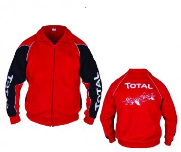 TOTAL F1 pulóver - polár piros (XL)