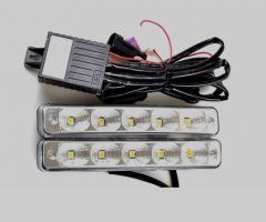 LED lámpa (nappali fény) 12V fehér (5 LED)-3