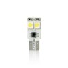 LED izzó 12V T10 fehér - 4 SMD LED canbus (2 db)