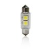 LED izzó 12V T11 31/39 mm (szofita) fehér - 2 SMD LED (2 db)